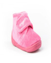 Made in Spain EU20-23 Baby Girl Non Slip Velcro Bootie Shoes Fuchsia